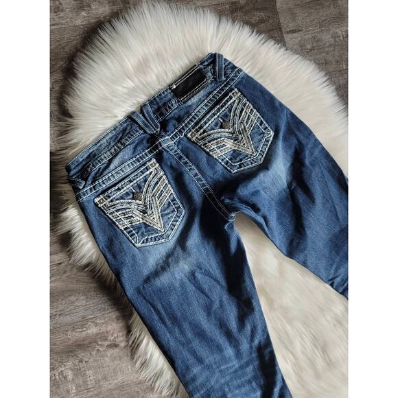 EUC Vigoss White Stitching Faded Slim Boot Jeans - Size 9/10 - Picture 9 of 9